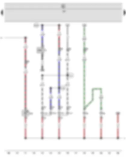 Wiring Diagram  SEAT ALHAMBRA 2002 - Reversing light switch - Rear left fog light bulb - Rear right fog light bulb - Left reversing light bulb - Right reversing light bulb - Additional brake light bulb - Left number plate light - Right number plate light