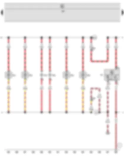 Wiring Diagram  SEAT ALHAMBRA 2002 - Front interior light - Luggage compartment light on left - Front left entry light - Front right entry light - Rear left entry light - Rear right entry light - Right luggage compartment light
