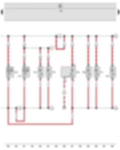 Wiring Diagram  SEAT ALHAMBRA 2002 - Rear left reading light - Rear right reading light - Front passenger side illuminated vanity mirror - Driver side illuminated vanity mirror - Left centre reading light - Right centre reading light - Rear interior light - Rear centre reading light