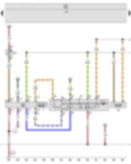 Wiring Diagram  SEAT ALHAMBRA 2002 - Intermittent wiper switch - Intermittent wiper regulator - Windscreen wiper motor - Windscreen and rear window washer pump