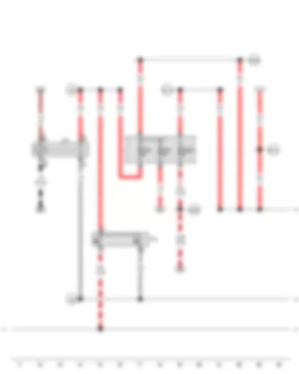 Wiring Diagram  SEAT ALHAMBRA 2003 - Radiator fan thermal switch - Radiator fan 2nd speed relay