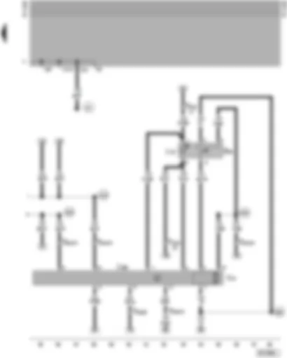 Wiring Diagram  SEAT ALHAMBRA 1997 - Rear right electric window switch (in door) - rear right electric window control unit with motor