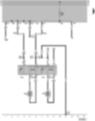 Wiring Diagram  SEAT ALHAMBRA 1997 - Rear vent wing switch and motor
