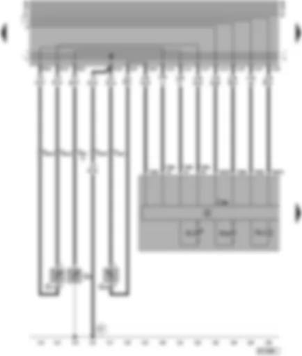 Wiring Diagram  SEAT ALHAMBRA 1997 - Dash panel insert - optical and acoustic oil pressure warning - coolant shortage indicator sender - ambient temperature sensor - oil temperature sender