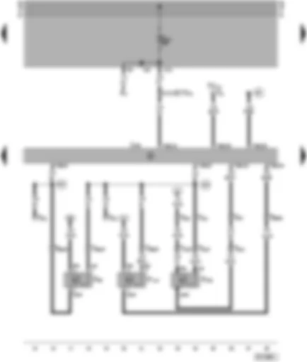 Wiring Diagram  SEAT ALHAMBRA 1998 - Central locking control unit - front central locking switch - tailgate central locking switch (tailgate)