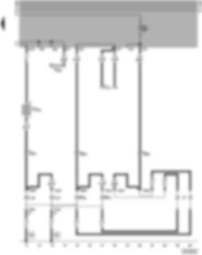 Wiring Diagram  SEAT ALHAMBRA 1998 - Rear fog light - reversing light - number plate light
