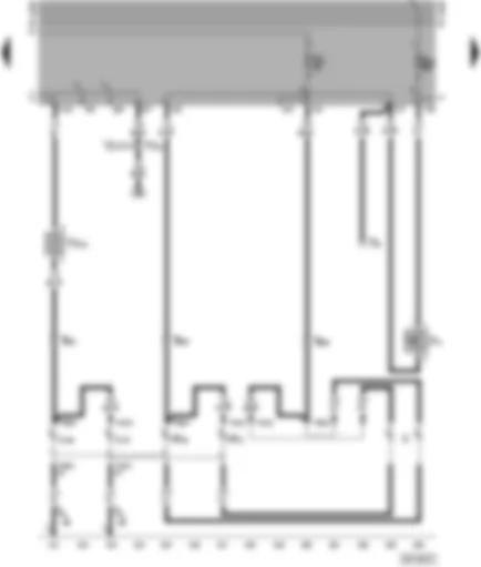 Wiring Diagram  SEAT ALHAMBRA 1997 - Rear fog light - reversing light - number plate light