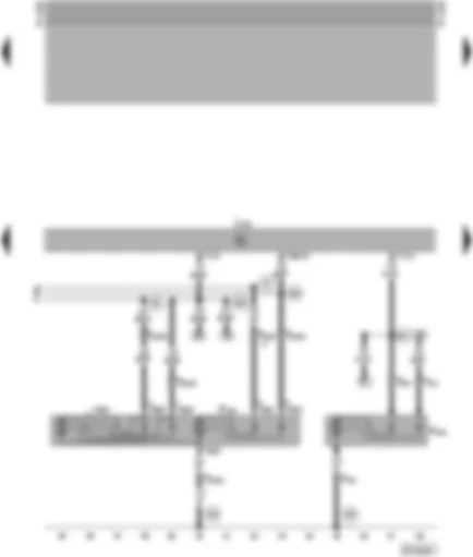 Wiring Diagram  SEAT ALHAMBRA 1998 - Central locking system and anti-theft warning system control unit - central locking actuator - rear right - central locking actuator (tailgate)