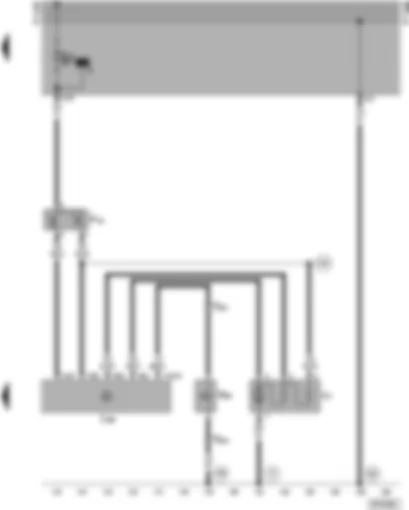 Wiring Diagram  SEAT ALHAMBRA 1997 - Radiator fan control unit - radiator fan thermoswitch - magnetic coupling - radiator fan
