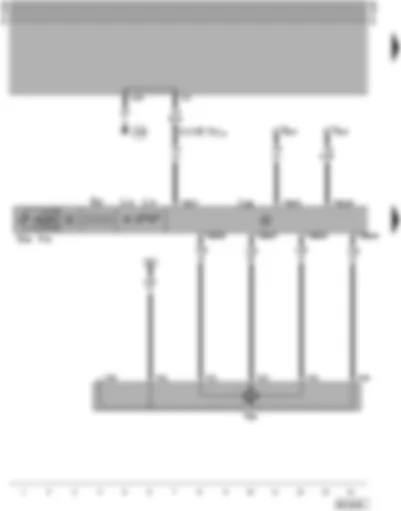 Wiring Diagram  SEAT ALHAMBRA 1998 - Climatronic control unit - temperature flap positioning motor