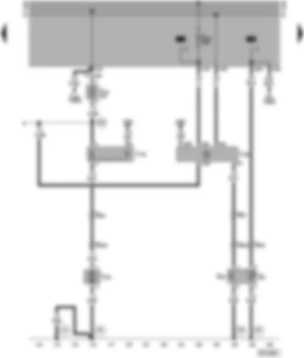 Wiring Diagram  SEAT ALHAMBRA 1998 - Radiator fan control unit - radiator fan thermo-switch - magnetic coupling - radiator fan