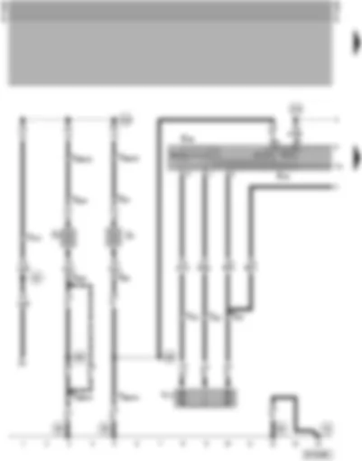 Wiring Diagram  SEAT ALHAMBRA 1997 - Exterior mirror adjustment and heater