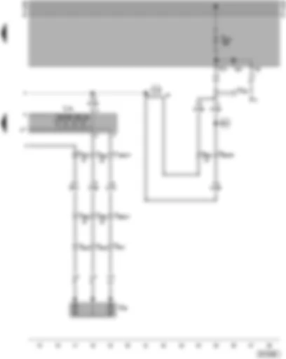 Wiring Diagram  SEAT ALHAMBRA 1997 - Exterior mirror adjustment and heater