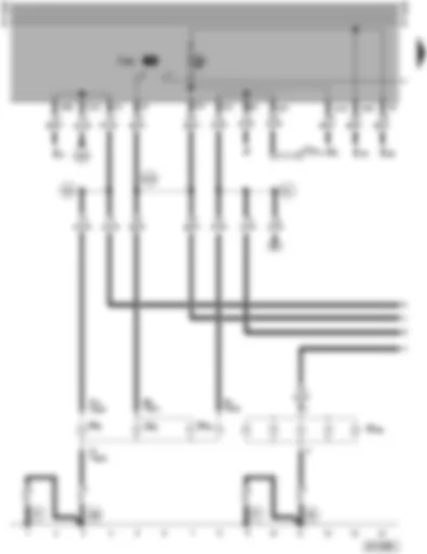 Wiring Diagram  SEAT ALHAMBRA 1998 - Left tail light - rear left brake light - rear left turn signal high level brake light