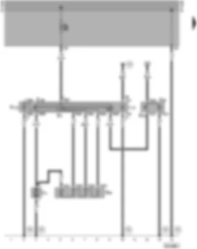 Wiring Diagram  SEAT ALHAMBRA 1997 - Air conditioner switch - fresh air blower switch - fresh air blower - fresh air and air recirculation switch