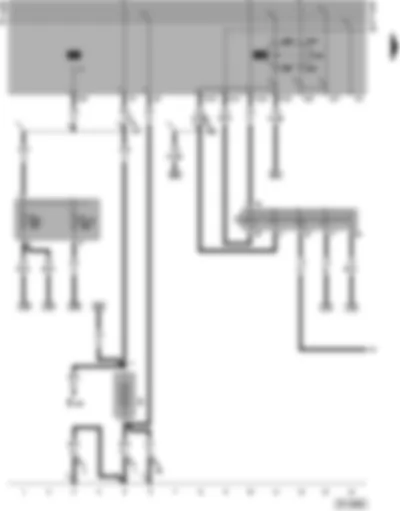 Wiring Diagram  SEAT ALHAMBRA 1996 - Battery - ignition/starter switch