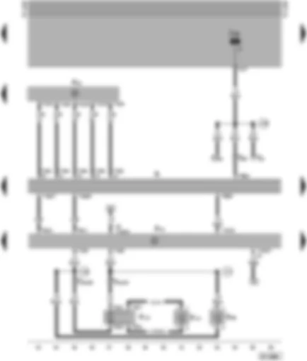 Wiring Diagram  SEAT ALHAMBRA 1998 - Radio - amplifier - CD changer - rear left loudspeaker