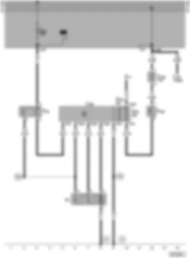 Wiring Diagram  SEAT ALHAMBRA 1996 - Radiator fan control unit - radiator fan