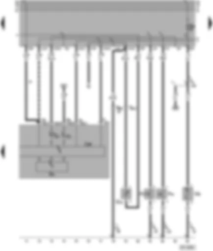 Wiring Diagram  SEAT ALHAMBRA 1996 - Dash panel insert - rev. counter - dual circuit brakes and handbrake system warning lamp - glove box light