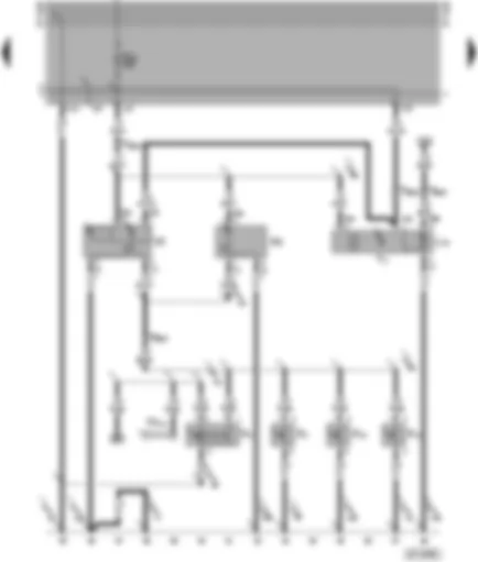 Wiring Diagram  SEAT ALHAMBRA 1996 - Door contact switch - digital clock - interior lights
