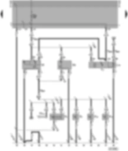 Wiring Diagram  SEAT ALHAMBRA 1998 - Door contact switch - digital clock - interior lights