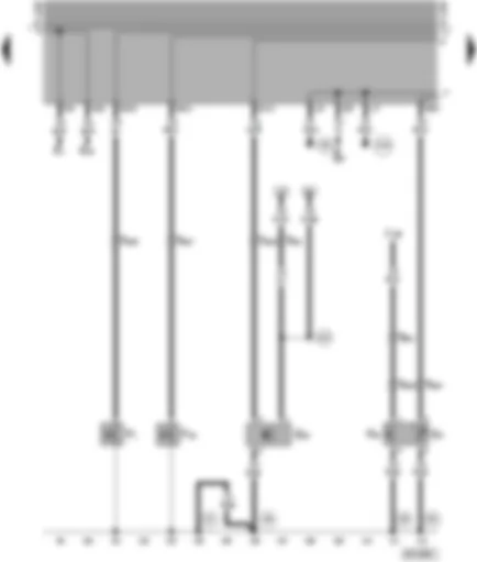 Wiring Diagram  SEAT ALHAMBRA 1997 - Oil pressure switch - speedometer sender - fan run-on thermo switch