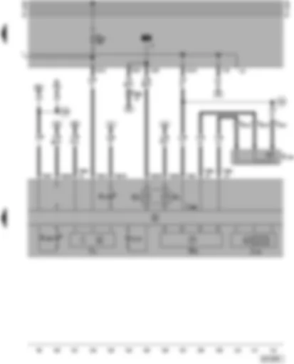 Wiring Diagram  SEAT ALHAMBRA 1997 - Dash panel insert - speedometer - multi-function indicator - fuel gauge - coolant shortage and coolant temperature warning/gauge