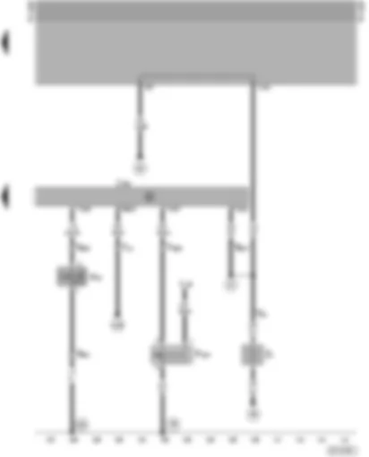 Wiring Diagram  SEAT ALHAMBRA 1997 - Central locking and anti-theft warning system control unit - engine compartment light switch - alarm horn