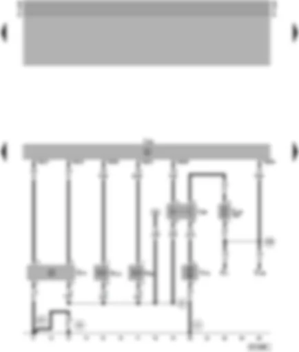 Wiring Diagram  SEAT ALHAMBRA 1997 - Motronic control unit - air mass meter - activated charcoal filter system - secondary air inlet valve - secondary air pump motor