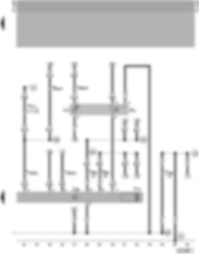 Wiring Diagram  SEAT ALHAMBRA 1997 - Electric window switch in passenger