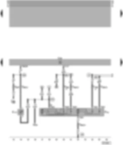 Wiring Diagram  SEAT ALHAMBRA 1997 - Central locking and anti-theft warning system control unit - central locking actuator - front left - immobilizer warning lamp