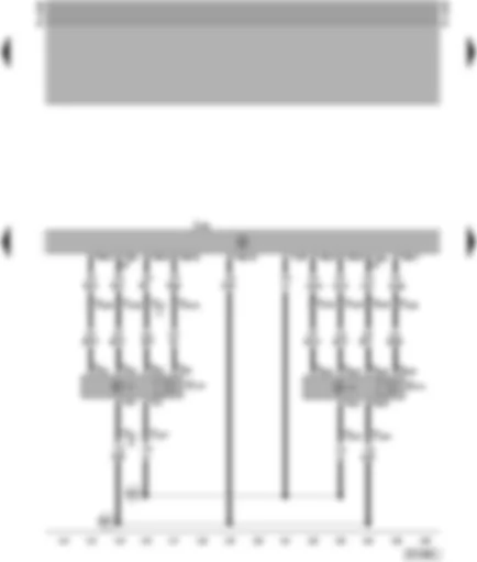 Wiring Diagram  SEAT ALHAMBRA 1998 - Central locking and anti-theft warning system control unit - interior monitoring ultra-sonic sensors