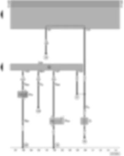 Wiring Diagram  SEAT ALHAMBRA 1998 - Central locking and anti-theft warning system control unit - engine compartment light switch - alarm horn