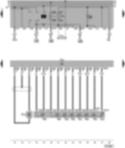 Wiring Diagram  SEAT ALHAMBRA 1998 - Automatic gearbox control unit - solenoid valves