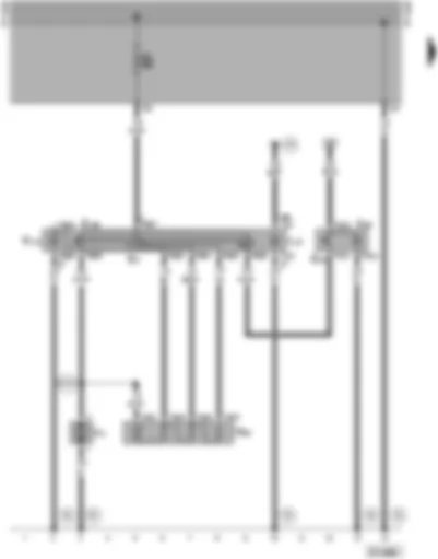 Wiring Diagram  SEAT ALHAMBRA 1998 - Air conditioner switch - fresh air blower switch - fresh air blower - fresh air and air recirculation switch