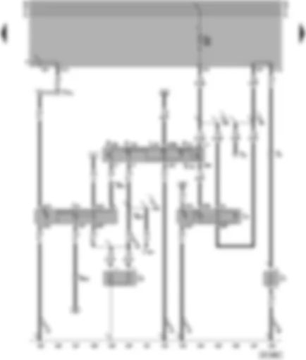 Wiring Diagram  SEAT ALHAMBRA 1996 - Heated windscreen and rear window