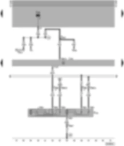 Wiring Diagram  SEAT ALHAMBRA 1998 - Central locking system and anti-theft warning system control unit - front right central locking positioning unit