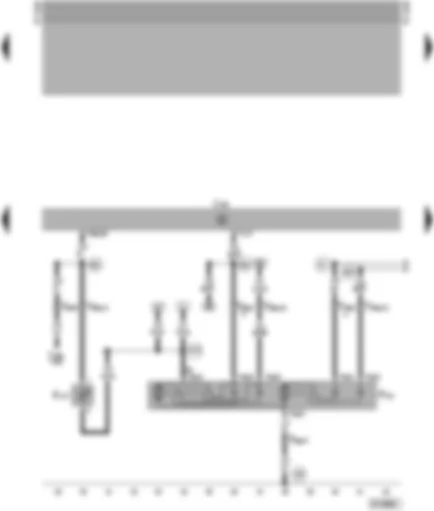 Wiring Diagram  SEAT ALHAMBRA 1997 - Central locking system control unit - front left central locking positioning unit - immobilizer warning lamp