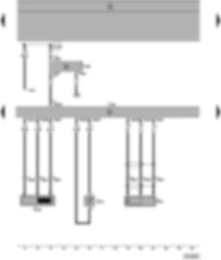 Wiring Diagram  SEAT ALHAMBRA 1998 - Simos control unit - knock sensor - engine speed sender - intake manifold temperature sender - immobilizer control unit - self-diagnosis connection