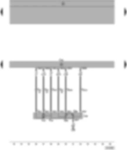 Wiring Diagram  SEAT ALHAMBRA 1998 - Motronic control unit - throttle valve control unit