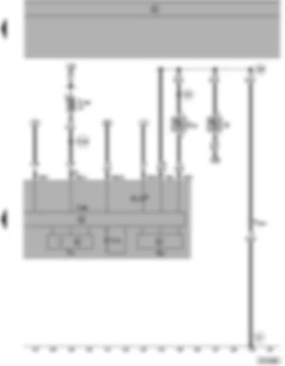 Wiring Diagram  SEAT ALHAMBRA 2000 - Dash panel insert - rev. counter - coolant shortage and coolant temperature indicator - fuel gauge