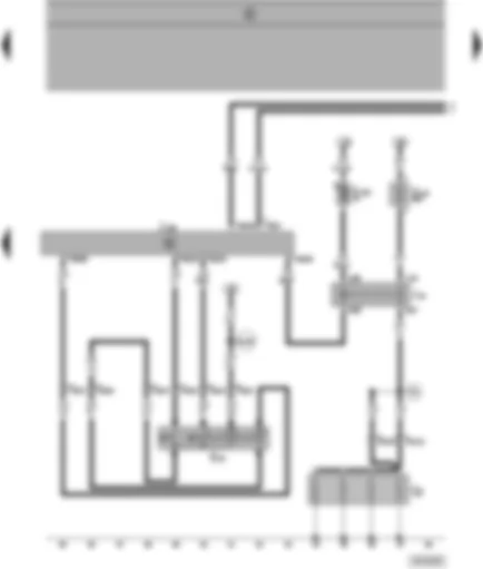 Wiring Diagram  SEAT ALHAMBRA 1998 - Diesel direct injection system control unit - cruise control system switch - glow plugs - glow plug relay