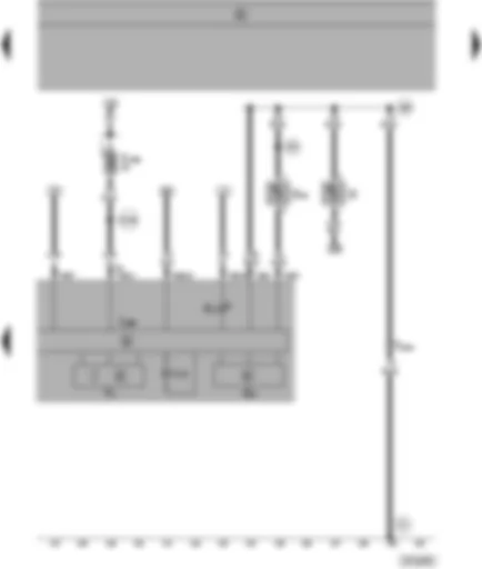 Wiring Diagram  SEAT ALHAMBRA 1998 - Dash panel insert - rev. counter - coolant shortage and coolant temperature indicator - fuel gauge
