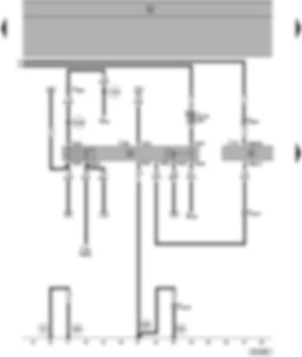 Wiring Diagram  SEAT ALHAMBRA 1998 - Automatic gearbox control unit - starter inhibitor and reversing light relay