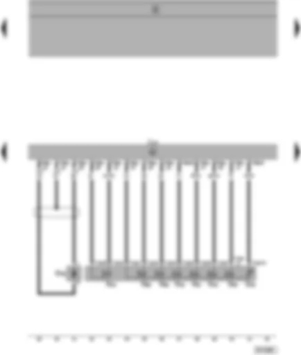 Wiring Diagram  SEAT ALHAMBRA 2000 - Automatic gearbox control unit - solenoid valve - vehicle speed sender