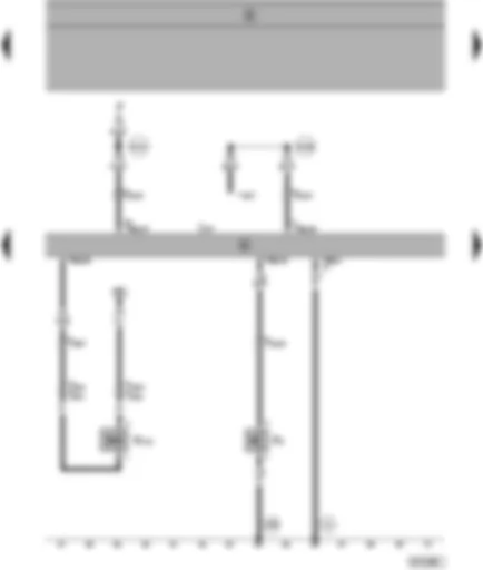 Wiring Diagram  SEAT ALHAMBRA 1999 - Automatic gearbox control unit - selector lever lock solenoid - kick-down switch