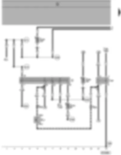 Wiring Diagram  SEAT ALHAMBRA 1999 - Ignition/starter switch - starter inhibitor and reversing lights switch - immobilizer relay