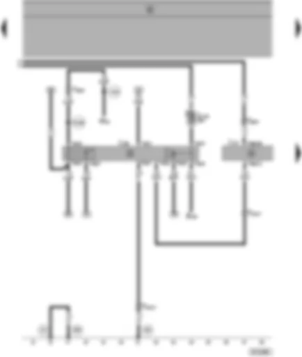 Wiring Diagram  SEAT ALHAMBRA 2000 - Automatic gearbox control unit - starter inhibitor and reversing light relay