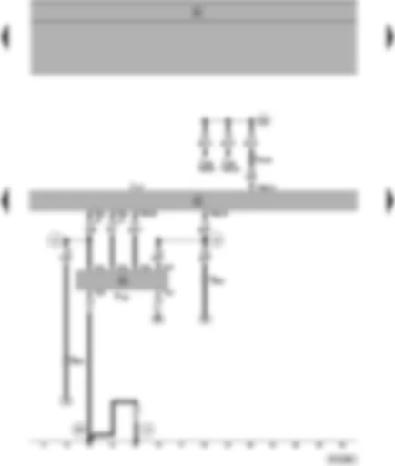 Wiring Diagram  SEAT ALHAMBRA 1998 - Automatic gearbox control unit - multi-function switch