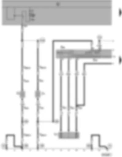 Wiring Diagram  SEAT ALHAMBRA 2000 - Exterior mirror adjustment and heating